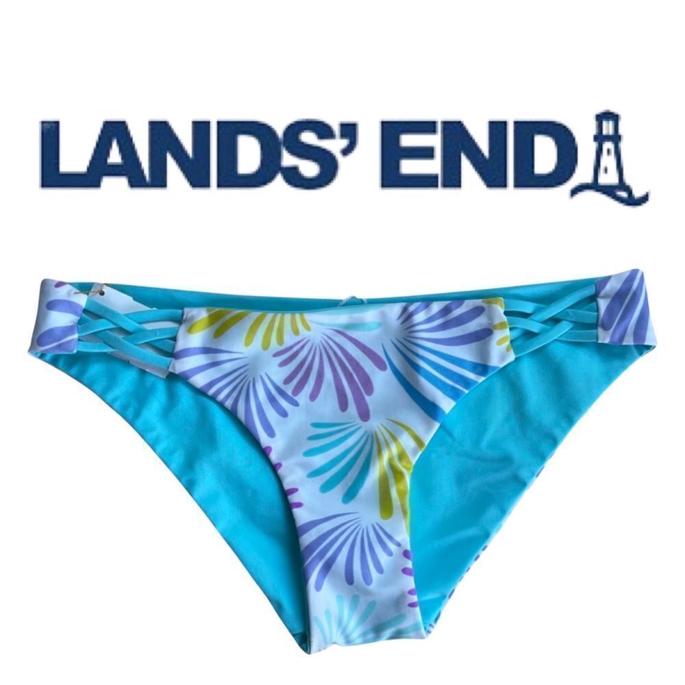 Land’s EndFloral Reversible Bikini Bottom XS 0-2